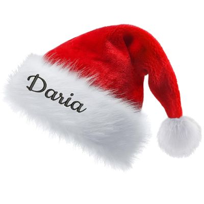 BAUMA AUTO Personalized Embroidered Christmas Hats, Custom Santa Hats with Name for Kids Adult, Gifts for Women Men (Style 3)