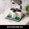 Aigidusansu White House Famous Landmark Model Set, 2300pcs World Architecture Mini Diamond Blocks Bricks, Building Toy 3D Puzzle for Adults 14 Teens(White House) view 4