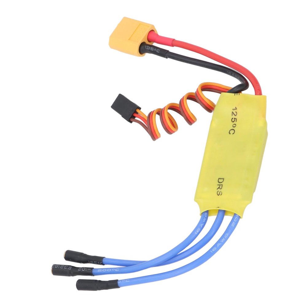 30A Brushless ESC, Undervoltage Overvoltage Protection, for RC Drones RC Airplanes Helicopters, Excellent with Low Capacitors