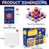 28 Pack Valentines Galaxy Slime Toys for Kids, Valentines Galaxy Slime with Valentines Cards Kids Stress Relief Fidget Set for Kids School Classroom Valentines Party Favors Supplies view 3