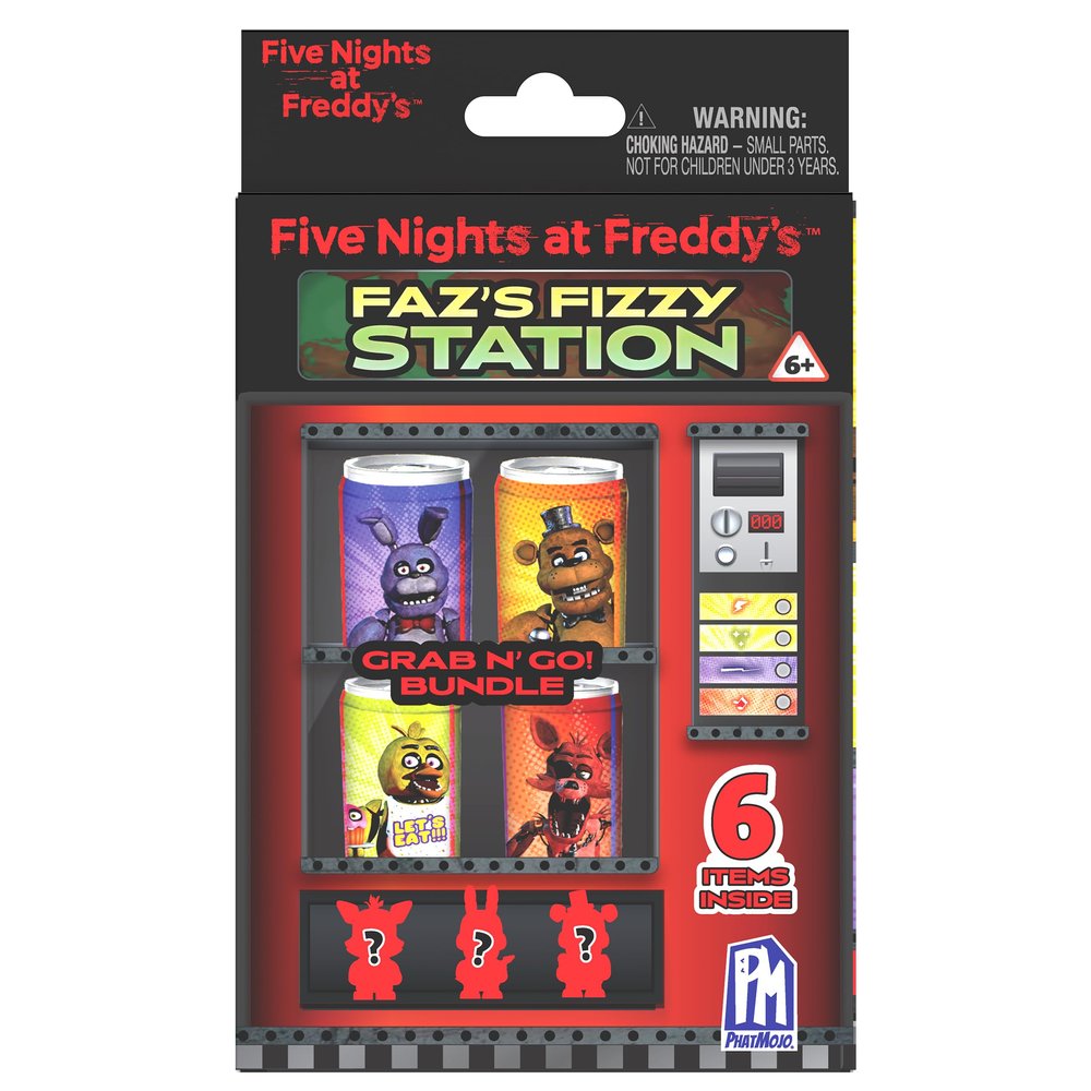 Five Nights at Freddies- Faz'S Fizzy Station, 3.8 cm Ancho, 9.2 cm Largo, 15.5 cm Viola