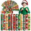 Childom 36 Pcs Christmas Slap Bracelet,Xmas Bracelet Gifts,Christmas Decorations,Birthday Goodie Bag Stuffers for Party Favors,Bracelets Bulk for Birthday Holiday School Classroom Prizes Outdoor view 1