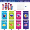 28 Packs Valentines Day Gifts for Kids, Valentines Galaxy Hearts Slime with Valentines Cards Stress Relief Fidget Toy for Kids Boys Girls School Classroom Prizes Party Favors Valentine Exchange Gifts view 2