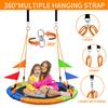 40 Inch Tree Swing Spider Web Tree Swing,800Lb Weight Capacity,900D Oxford Waterproof with Handles, with 71" Adjustable Hanging Strapsfor Backyard,Gifts for Kids Playground (40Inch-3Colors) view 3