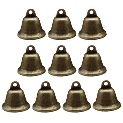 10 Pieces/Set Christmas Bells Trumpet Shape-Jingle Bells Vintage Hanging Bells Pet Collar Bells Decorations