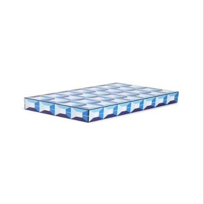 Jonathan Adler Women's Sorrento Backgammon Set, Blue/White, One Size