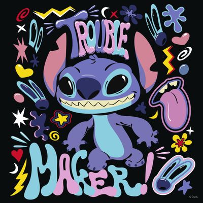Ceaco - Disney Stitch Trouble Maker - 300 Large Piece Puzzle for Adults