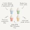 mushie Silicone Mix and Match Ice Cream Toy 4 Pack | Mold Free view 2