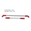 Alomejor 90mm RC Servo Linkage Steering Link Rod with 7.5mm Ball Holder Tie Rod End Upgrade Kit for RC Crawler car (Red) view 2