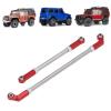 Alomejor 90mm RC Servo Linkage Steering Link Rod with 7.5mm Ball Holder Tie Rod End Upgrade Kit for RC Crawler car (Red) view 4