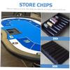 QUMIIRITY 2pcs Poker Chip Tray Poker Chip Holder for Game Plastic Table Rack Storage view 3