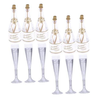 GAROZATION 1set Bubble Bottles for Weddings and Parties Refillable Decorative and for Bubble Liquid and Unique Favors