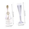GAROZATION 1set Bubble Bottles for Weddings and Parties Refillable Decorative and for Bubble Liquid and Unique Favors view 2