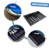 ADOCARN Table Chip Storage Tray for Poker Plastic Holder for Organizing Chips Smooth Surface Easy to Clean for Game and Parties view 3