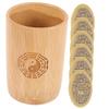 GLSTOY Traditional Chinese Divination Accessories Bamboo Tube Hexagram Tool Fortune Telling Game i Ching view 1