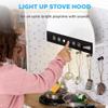 Best Choice Products Pretend Play Corner Kitchen, Ultimate Interactive Wooden Kids Playset w/Lights & Sounds, Ice Maker, Hood - Coastal Blue view 4