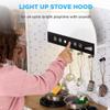 Best Choice Products Pretend Play Corner Kitchen, Ultimate Interactive Wooden Kids Playset w/Lights & Sounds, Ice Maker, Hood - Farmhouse White view 4