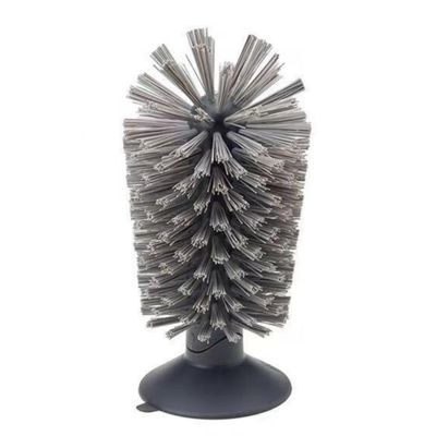 1PCS Glass Cleaning Brush with Suction Cup, Kitchen Bottle and Wine Cup Cleaner, Turtle Brush Turtle Tank Accessories, Grey