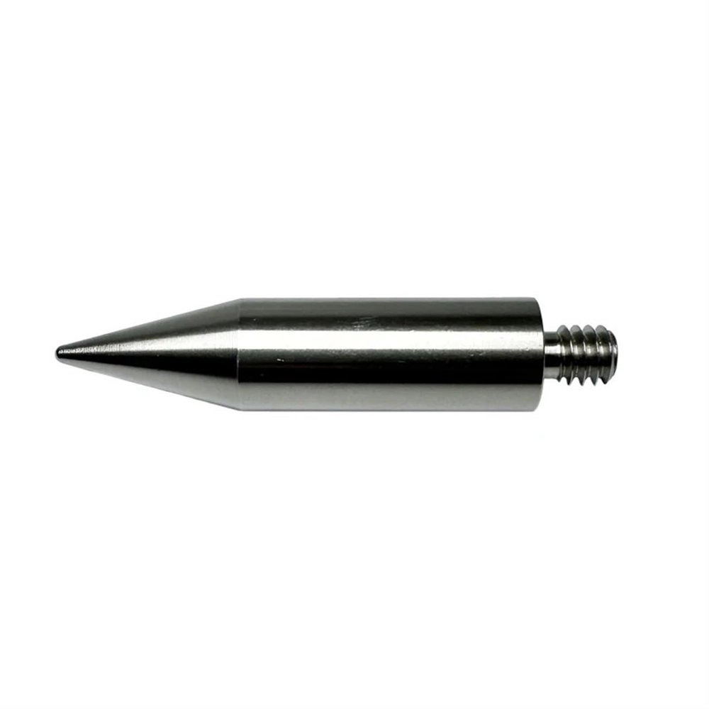 ZHANGGH New Replacement Stainless Steel Prism Mini Pole Point - 1/4" Thread Length 50mm Mini Prism Sharp Pole Point