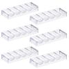 LUOBAO Acrylic Poker Chip Tray Rack- Clear Organizer for 100 Standard Casino Chips-Suitable for Texas Hold'em, Blackjack, Gambling, Poker Clubs, Parties, or Family Casino Nights view 1