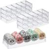 LUOBAO Acrylic Poker Chip Tray Rack- Clear Organizer for 100 Standard Casino Chips-Suitable for Texas Hold'em, Blackjack, Gambling, Poker Clubs, Parties, or Family Casino Nights view 4