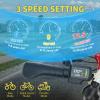 16 Inch Electric Tricycle - 250W 25.2V Fat Tire Electric Tricycle for Kids, 6 Wheels Electric Bike Cruiser Bicycle, Aluminum Frame Motored Trike with Adjustable Seat and Basket view 3