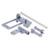 CNC Aluminium BAT Servo Mount with Hydraulic Steering Link for 1/10 RC Crawler Axial SCX10 III Portal Axle LCG Chassis DIY Parts (Titanium) view 3