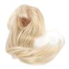 1/6 Ball Jointed Doll Wig for 15 to 17cm Doll Milk Gold Long Hair with Bangs Doll Wig, Exquisite Craftsmanship, 1/6 Doll Wig, Lifelike Wear, High Temperature Silk, Glossy view 2