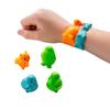 Fun Express 1" Brightly Colored Animal Characters Foldable Rubber Bracelets - 12 Pieces view 1