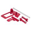 CNC Aluminium BAT Servo Mount with Hydraulic Steering Link for 1/10 RC Crawler Axial SCX10 III Portal Axle LCG Chassis DIY Parts (Red) view 3