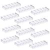 LUOBAO Acrylic Poker Chip Tray Rack- Clear Organizer for 100 Standard Casino Chips-Suitable for Texas Hold'em, Blackjack, Gambling, Poker Clubs, Parties, or Family Casino Nights view 1