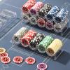 LUOBAO Acrylic Poker Chip Tray Rack- Clear Organizer for 100 Standard Casino Chips-Suitable for Texas Hold'em, Blackjack, Gambling, Poker Clubs, Parties, or Family Casino Nights view 3
