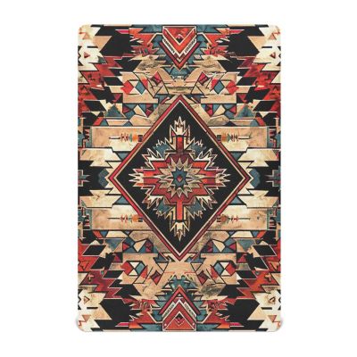 Wajiw Tribal Pattern Crib Sheets for Girls and Boys Soft and Breathable Fitted Crib Sheet for Standard Size Crib and Toddler Mattresses,Neutral Toddler Bed Sheets,27x39In