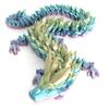 ToySupplyFun 3D Dragon, Ariculated Crystal Dragon,3D Printed Dragon, Flexible Fidget Toy for Festival, Home Decoration, Executive Desk Decorations (Candy) view 2