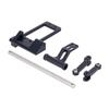 CNC Aluminium BAT Servo Mount with Hydraulic Steering Link for 1/10 RC Crawler Axial SCX10 III Portal Axle LCG Chassis DIY Parts (Black) view 3