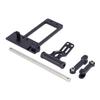 CNC Aluminium BAT Servo Mount with Hydraulic Steering Link for 1/10 RC Crawler Axial SCX10 III Portal Axle LCG Chassis DIY Parts (Black) view 4
