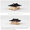 Youngmodeler Mini Tile Roofed House 2 Compartsments, Wooden Creative Model Kits, Detailed Model Kits for Enthusiasts and Collectors  view 2