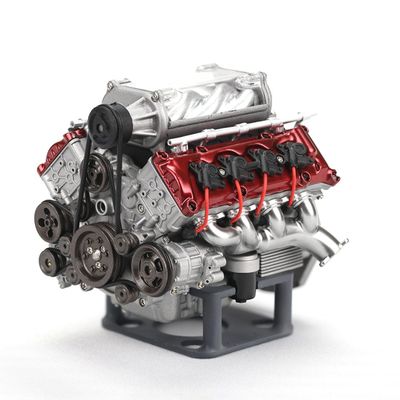 ConsoleXpress Mini V8 Engine Kits That Runs, MAD V8 Model Engine Build Kit RC Model Kits for Adults, DIY Assembly Engine Model for AX90104 SCX10 Capra VS4-10 Pro/Ultra Model Car