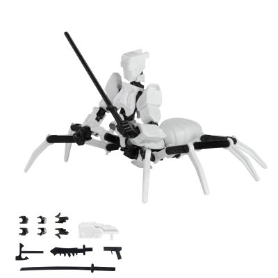 T13 Robot Humanoid Action Figure, Cool 3D Printed Multi-Joint Deformed Humanoid Action Figure with Movable Joints, Perfect for Birthday Gifts (White)