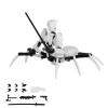 T13 Robot Humanoid Action Figure, Cool 3D Printed Multi-Joint Deformed Humanoid Action Figure with Movable Joints, Perfect for Birthday Gifts (White) view 1