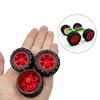 10PCS Toy Car Wheels 39mm Toy Car Rubber Tire Wheels with 5PCS Shaft Round Rod Axles for RC Car Truck Robot DIY Model Toy Parts (2x20x39mm) view 4