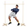 GOTHINK Wooden Limbo Game for Kids Adults, 4.7ft Tall Limbo Pole How Low Can You Go Outdoor Game Set Great for School Field Day Luau, Cookout, Pool Party, Birthday and Summer Outdoor Activities view 1
