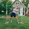 GOTHINK Wooden Limbo Game for Kids Adults, 4.7ft Tall Limbo Pole How Low Can You Go Outdoor Game Set Great for School Field Day Luau, Cookout, Pool Party, Birthday and Summer Outdoor Activities view 4