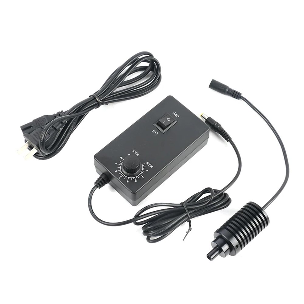 8mm 3W Coaxial Point LED Spotlight with Adjustable Brightness + 100V-240V Adapter for Camera Microscope Magnifier (10mm)