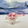 24 Inches 3D Printed Dragon, Articulated White and Pink Cherry Blossom, Executive Desk Toy, Fidget ADHD Autism Toy D016-DR-24 view 4