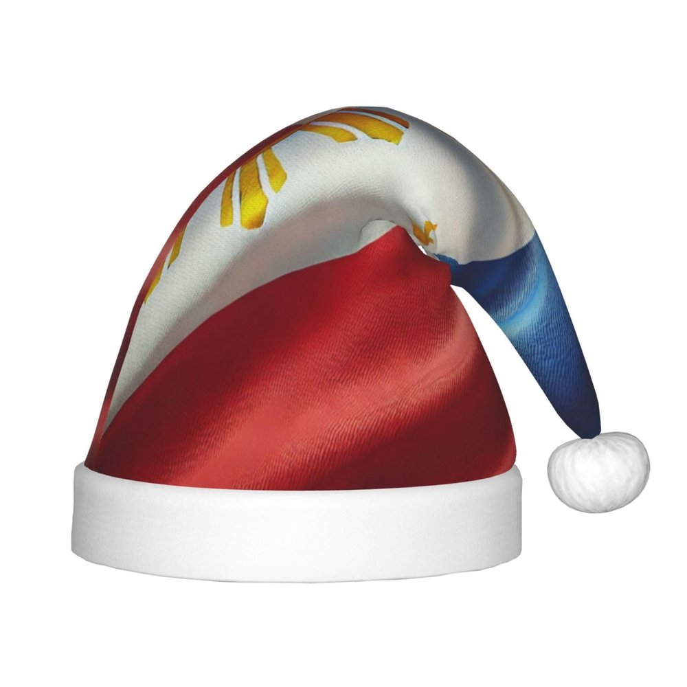 Augenstern Christmas Hat Philippine-Flag Xmas Hat Unisex Santa Hat