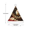 Augenstern Christmas Hat American-Flag-Baseball-Bat-Glove Xmas Hat Unisex Santa Hat view 3