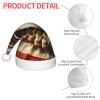 Augenstern Christmas Hat American-Flag-Baseball-Bat-Glove Xmas Hat Unisex Santa Hat view 4
