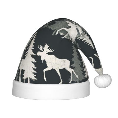 Augenstern Christmas Hat Moose-Trot-Pine-Trees Xmas Hat Unisex Santa Hat