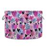 Abstract Purple Pink Heart Pattern Toys Storage Bin with Cotton Rope Large Capacity Clothes Storage Baskets Laundry Hamper Holiday Ornament Box Organizer for Bedroom Bathroom Nursery view 1